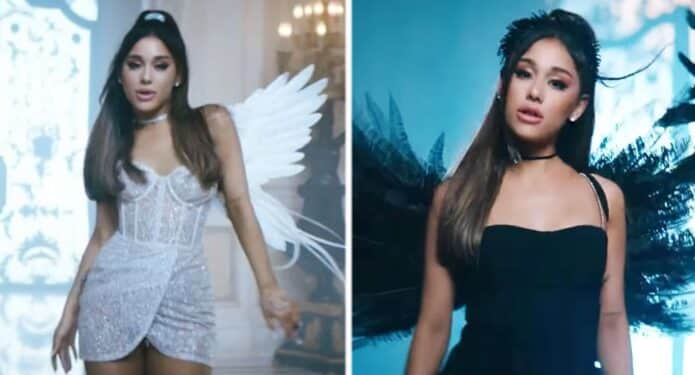 Ariana Grande con alas de ángel