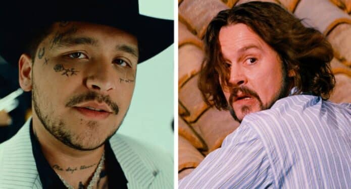 Christian Nodal y Johnny Depp comparación