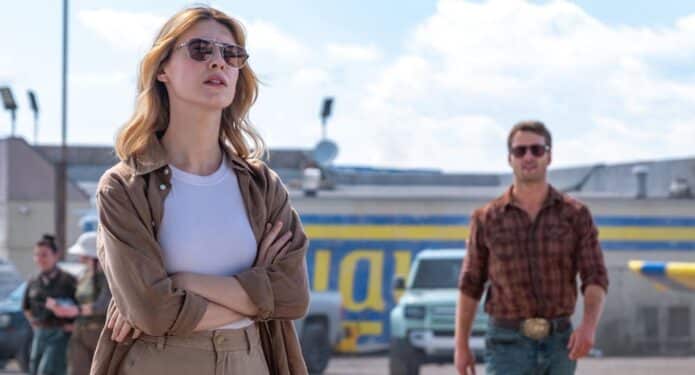 Daisy Edgar Jones Tornados con Glen Powell