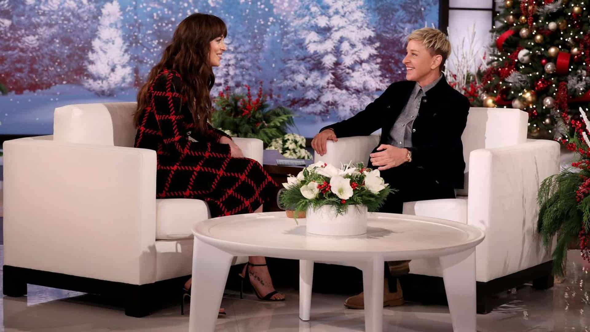 Ellen DeGeneres y Dakota Johnson