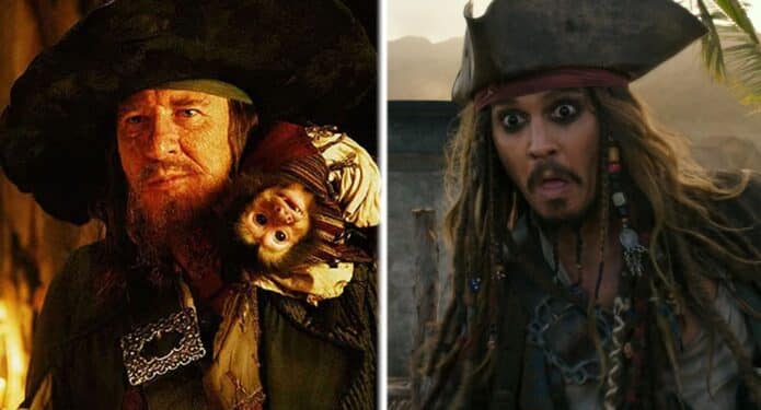 Geoffrey Rush, Piratas del Caribe, Johnny Depp