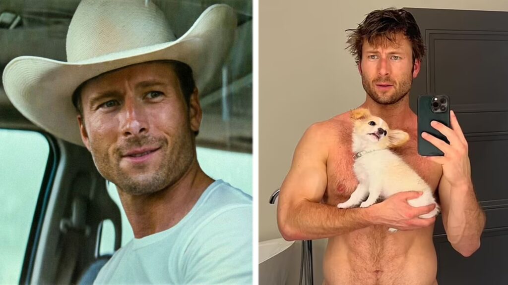 Conoce a Brisket, el perro rescatado de Glen Powell