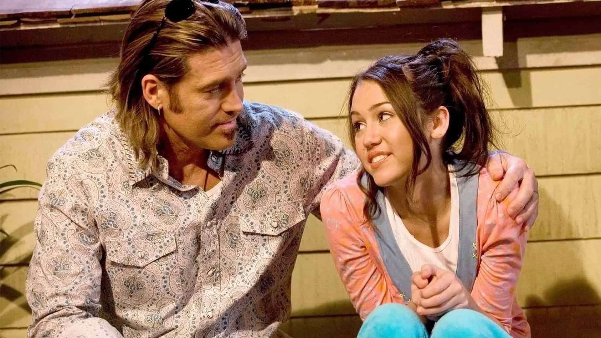 Hannah Montana escena con su papá