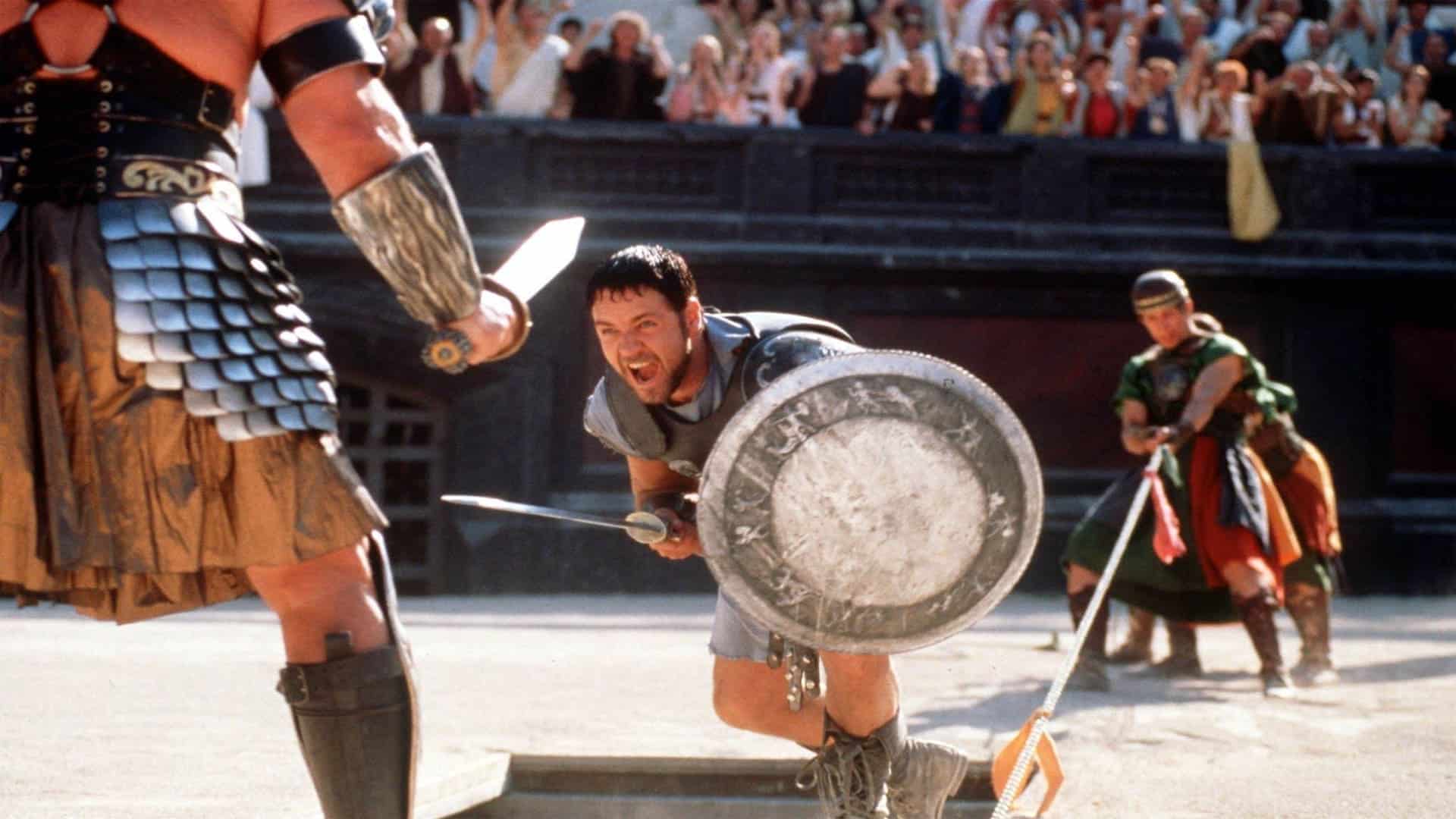 Gladiador, Máximo pelea en el Coliseo