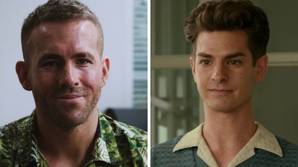 ¡Icónico! La vez que Ryan Reynolds y Andrew Garfield se besaron