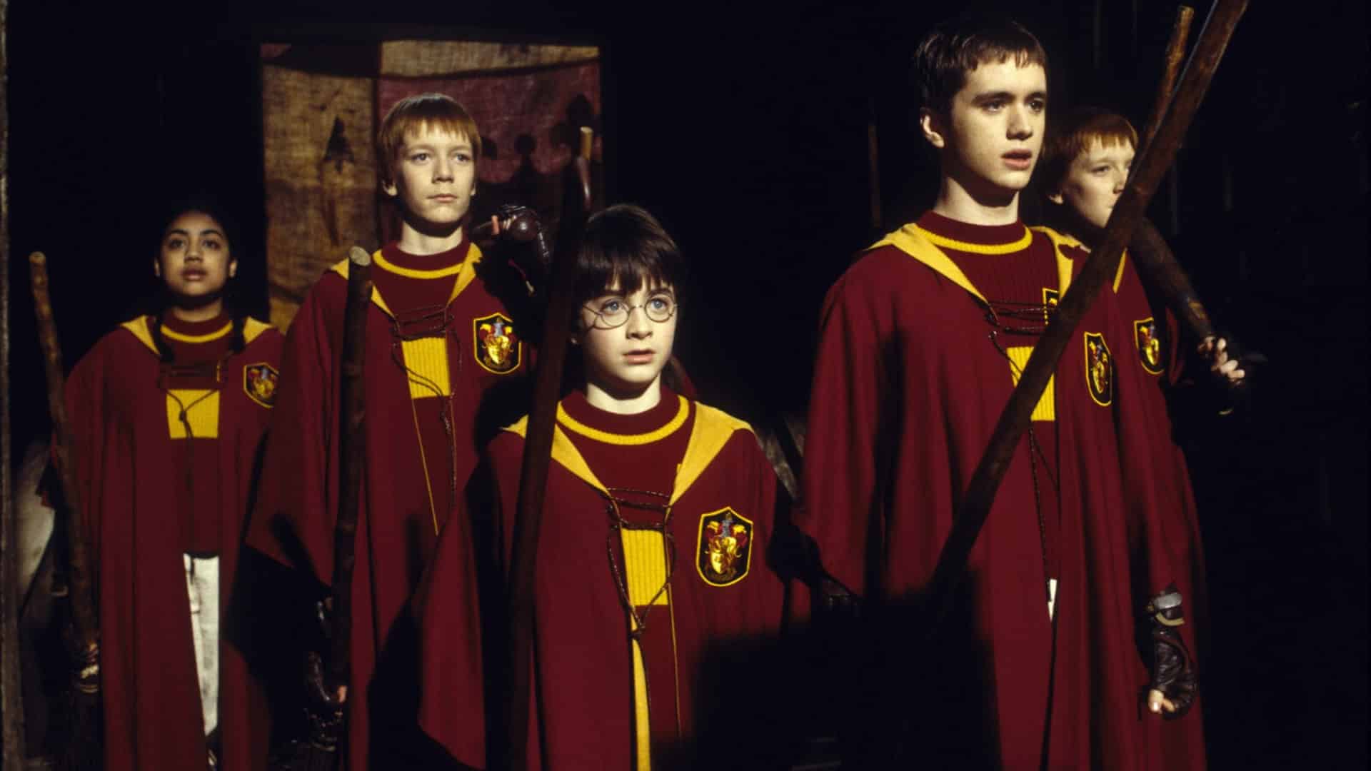 harry potter momento primer partido quidditch