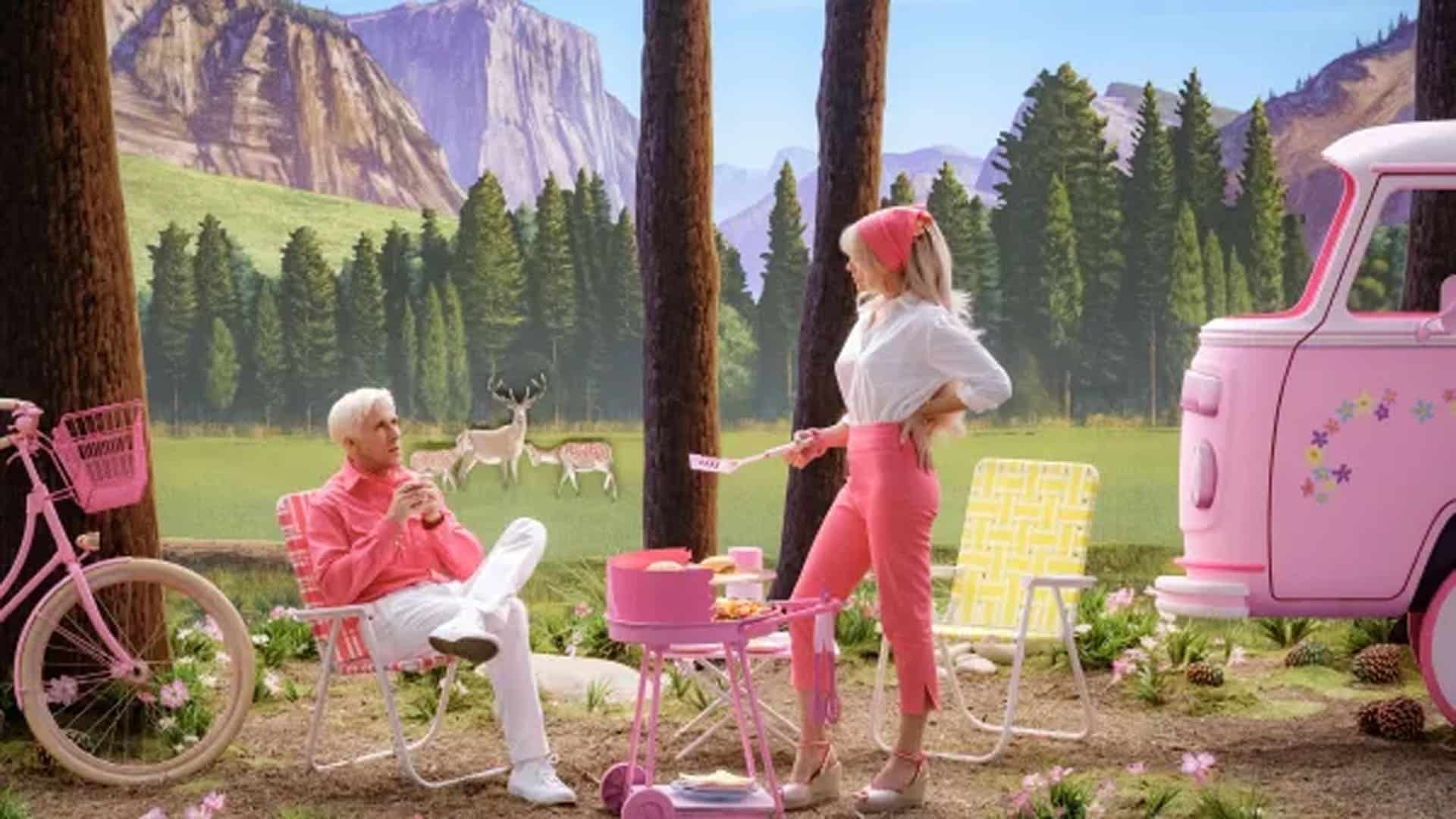 Barbie y Ken en el campo