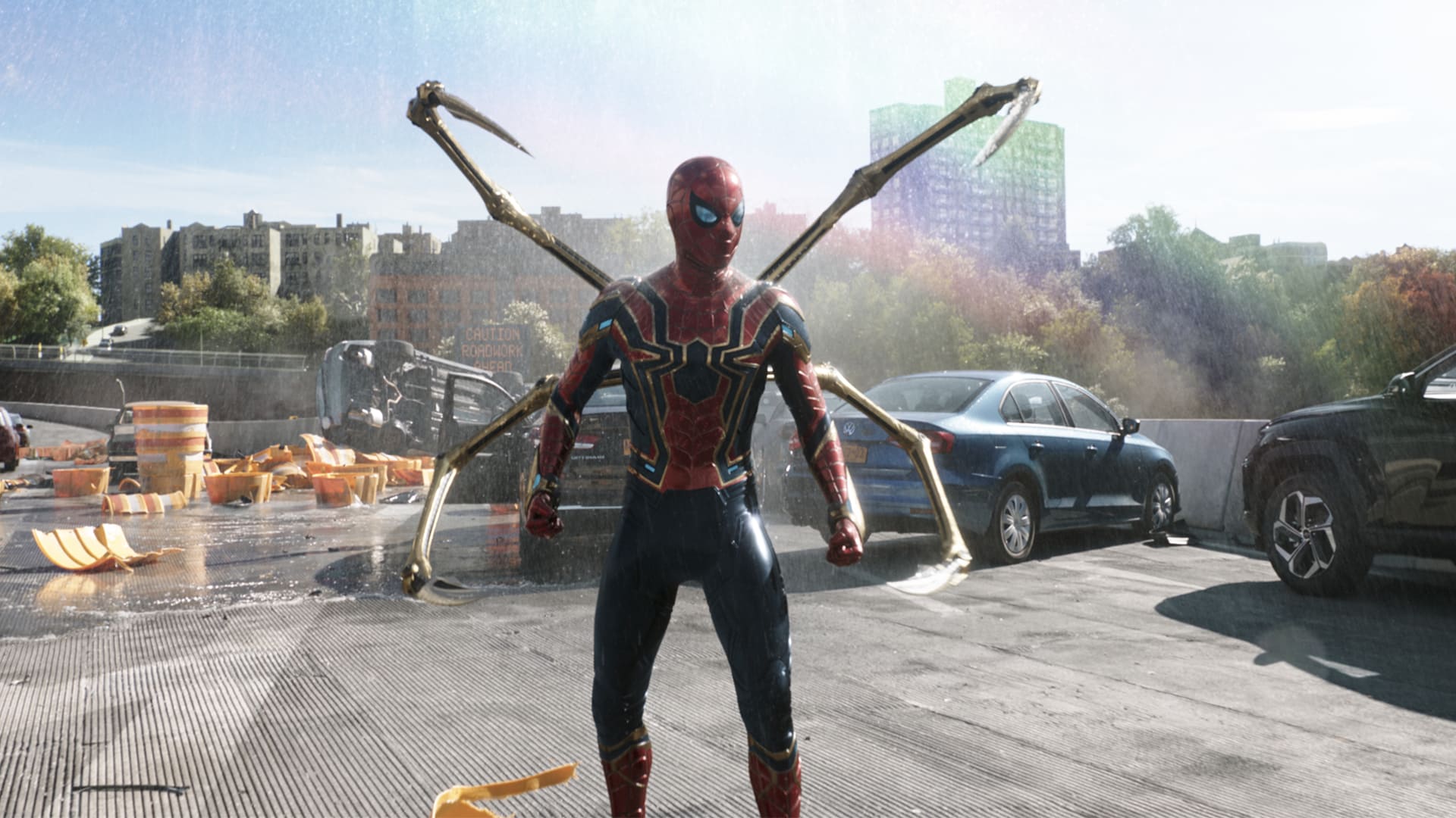 Spider-Man pelea puente