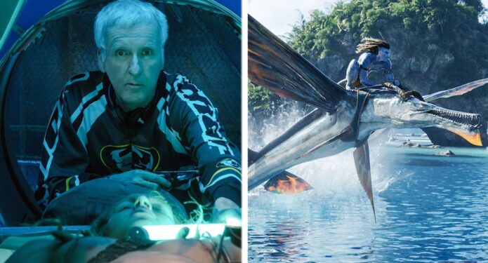 James Cameron dirigiendo Avatar