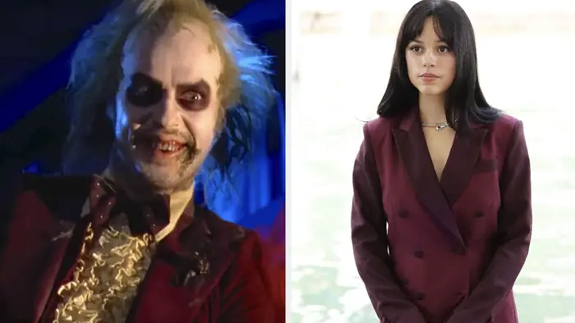 Jenna Ortega traje referencia Michael Keaton