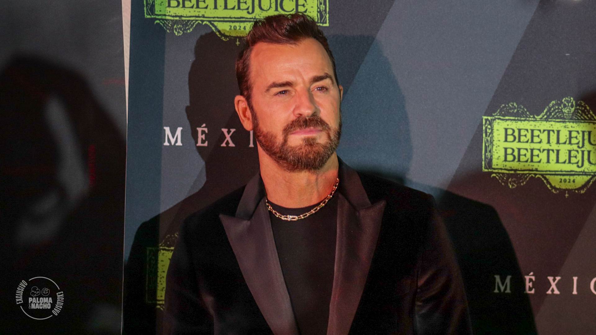 Justin Theroux en México premiere Beetlejuice 