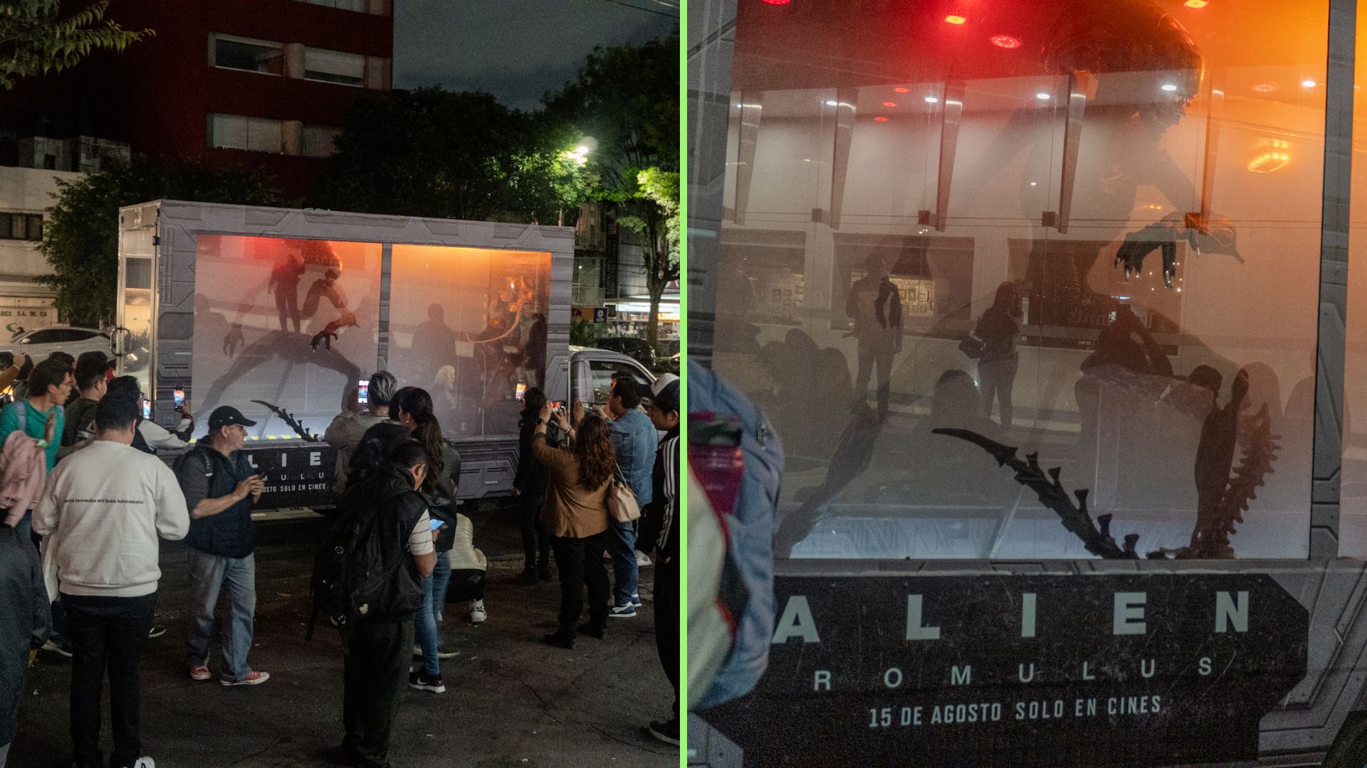 Al finalizar la proyección de Alien: Romulus, los fans se sorprendieron al encontrar una camioneta muy especial para cerrar a noche.