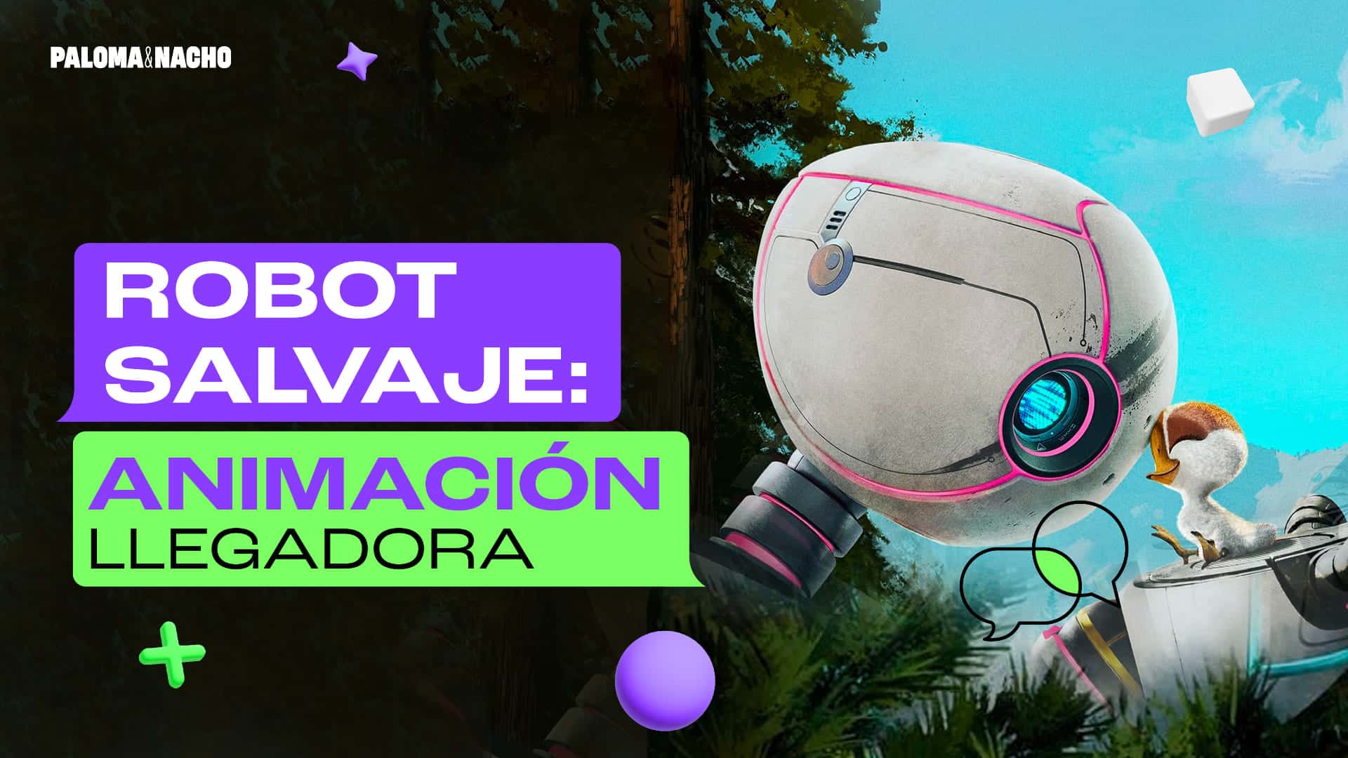 Robot salvaje la mejor película de Dreamworks