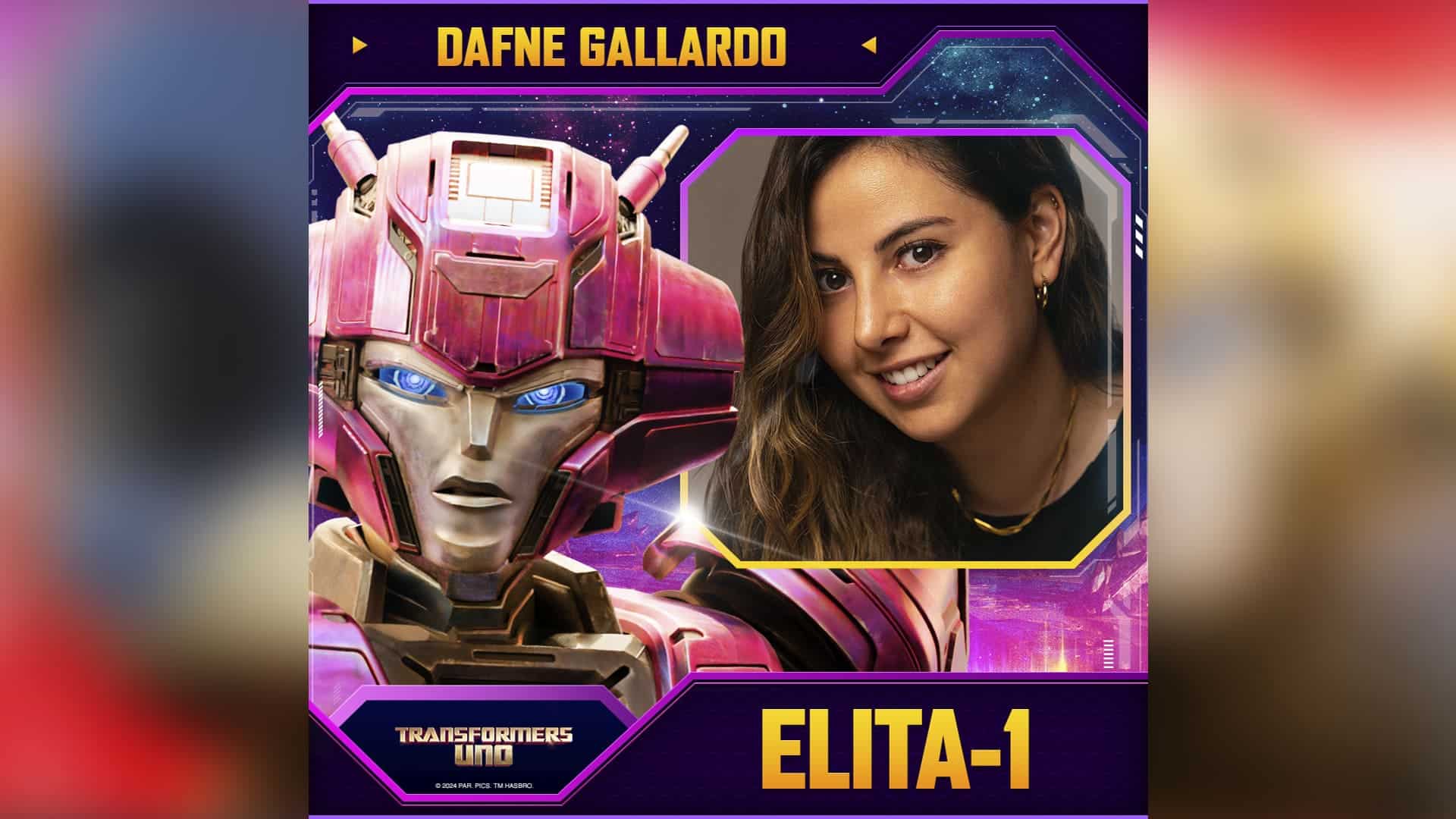 Dafne Gallardo, Transformers Uno doblaje