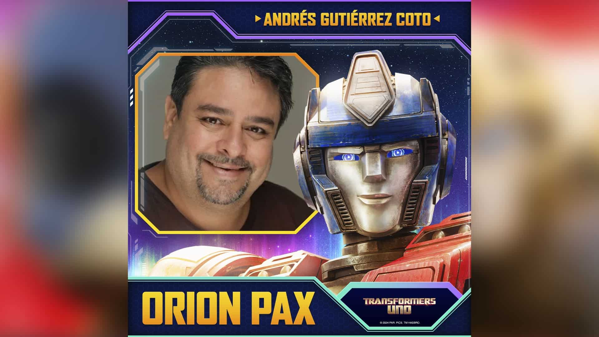 Andrés Gutiérrez Coto es Optimus Prime doblaje