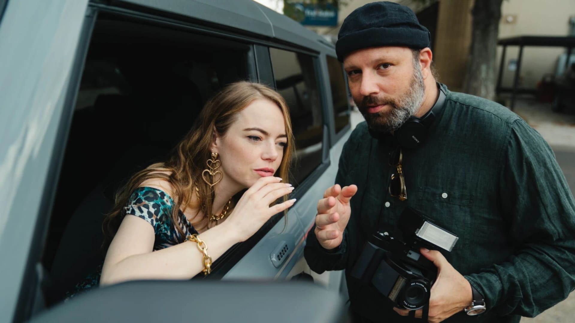 Yorgos Lanthimos y Emma Stone detrás de cámaras 