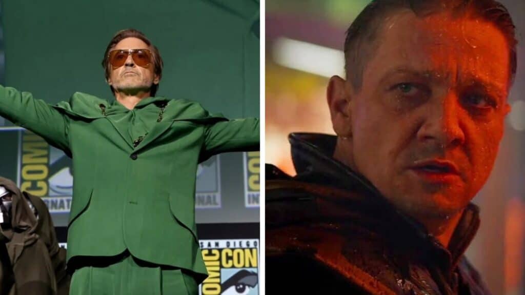 “Hijo de p***”; así reaccionó Jeremy Renner al regreso de Robert Downey Jr. al UCM