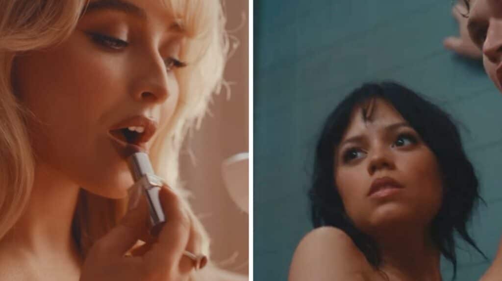 ¡Es cine! Jenna Ortega sorprende en el nuevo video musical de Sabrina Carpenter