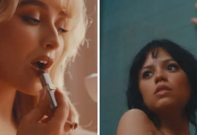 ¡Es cine! Jenna Ortega sorprende en el nuevo video musical de Sabrina Carpenter