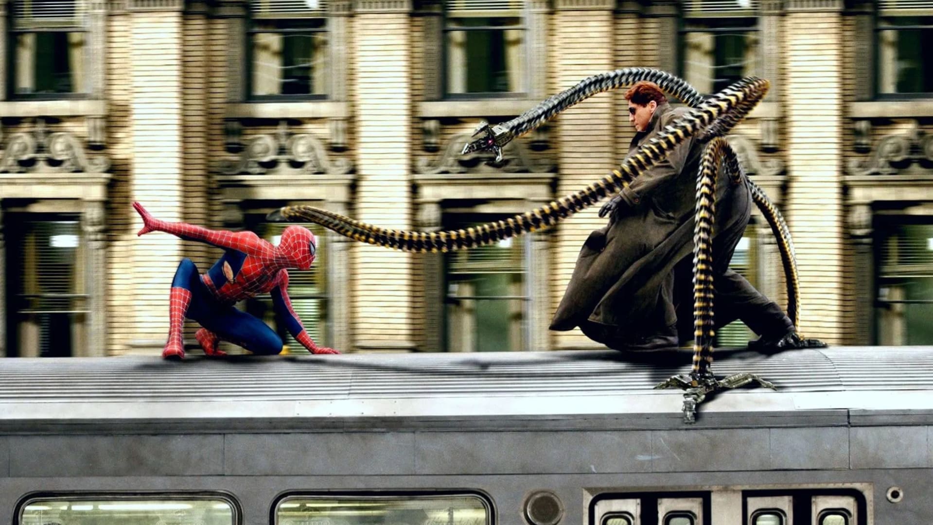 Spider-Man escena del tren