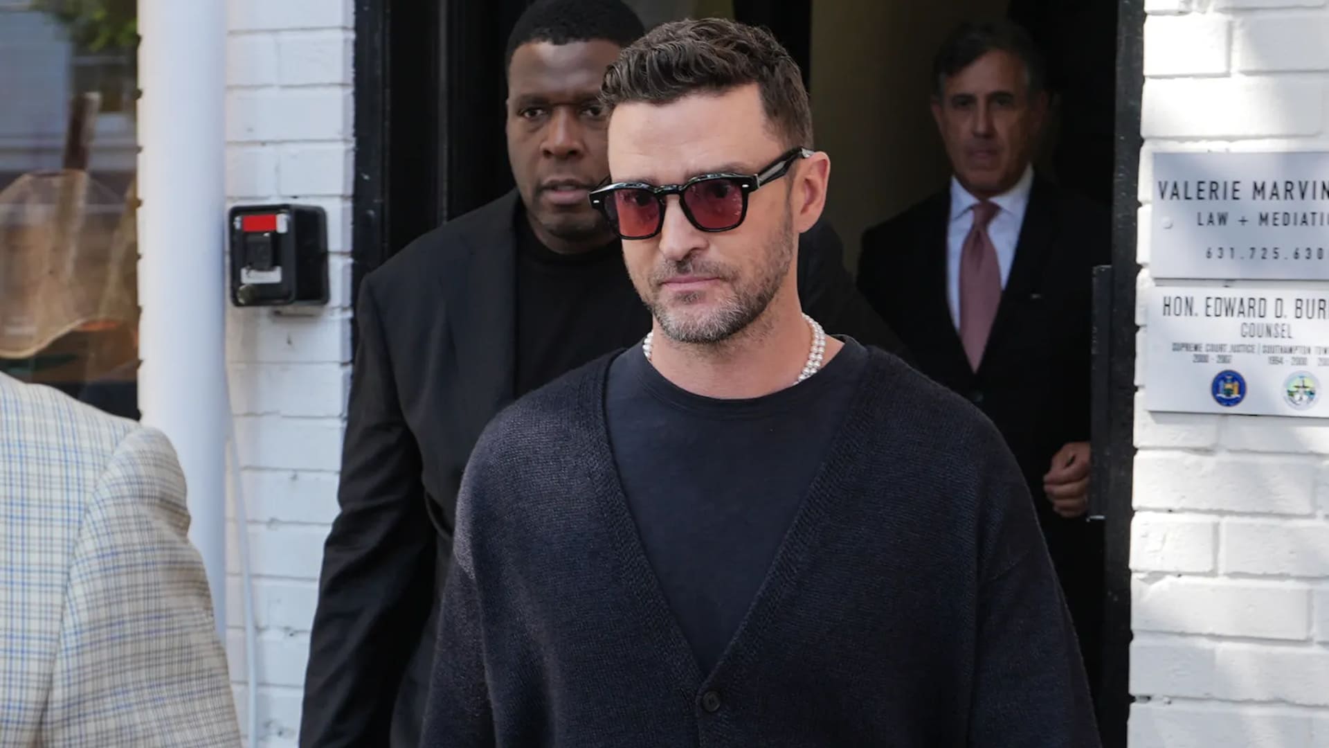 Justin Timberlake al salir de su juicio