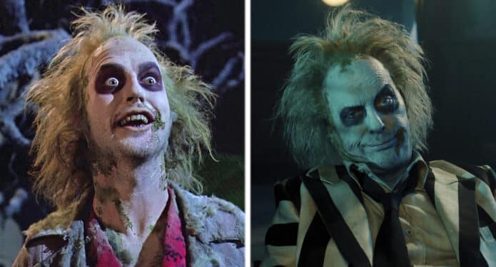 Michael Keaton Beetlejuice antes y después