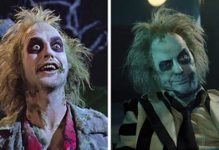 Michael Keaton Beetlejuice antes y después