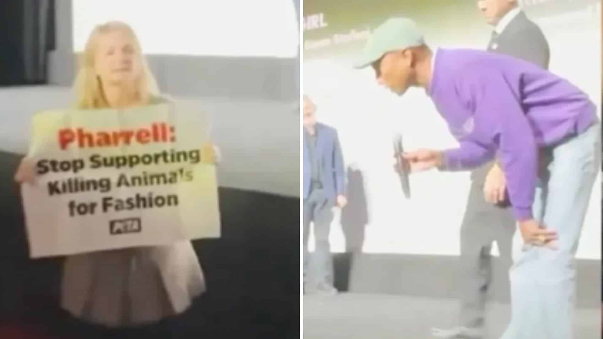 El estreno de Pieza por pieza” en el TIFF fue irrumpido por manifestante que denunciaba a Pharrell Williams, conoce por qué