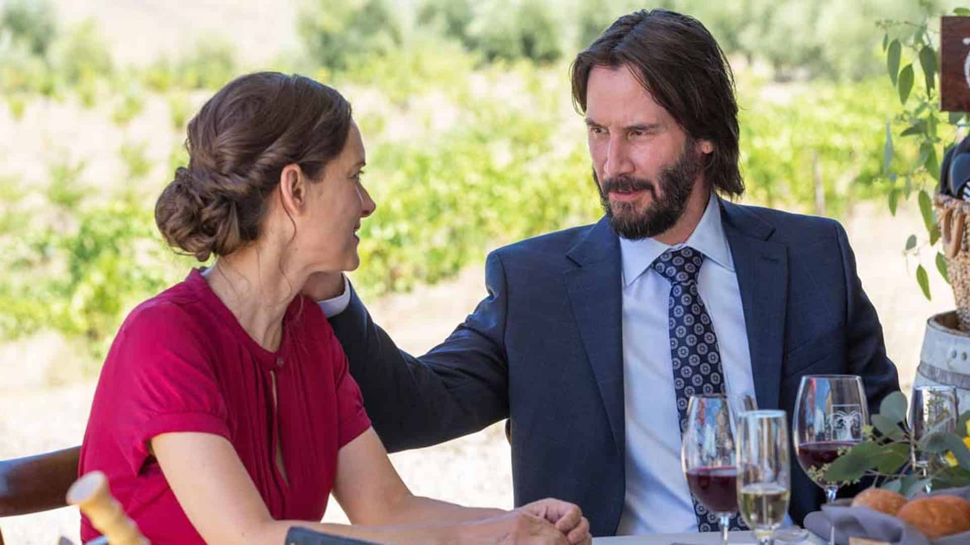 Winona Ryder y Keanu Reeves en escena