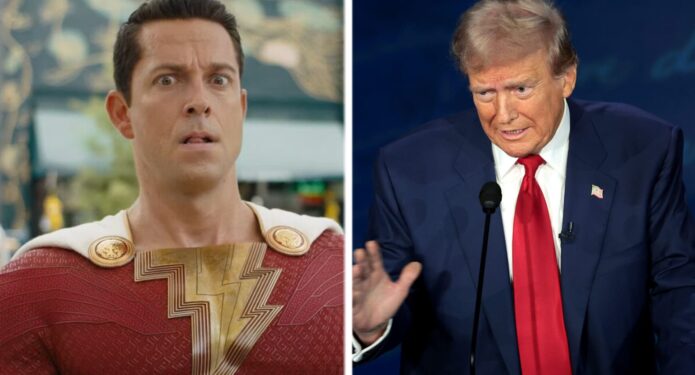 Zachary Levi y Donald Trump