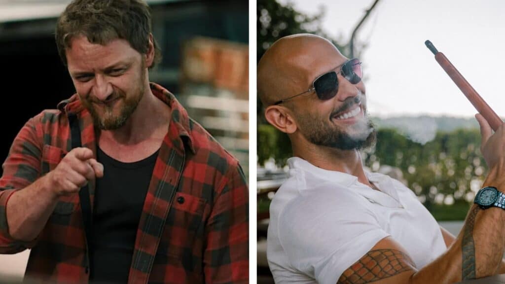 James McAvoy confiesa su inspiración en Andrew Tate para No hables con extraños