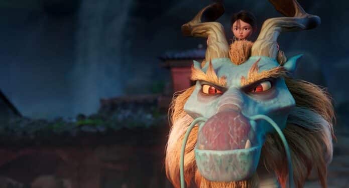 La leyenda del dragón escena