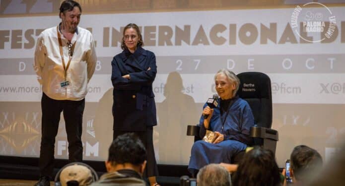 Bertha Navarro homenaje FICM Morelia 2024