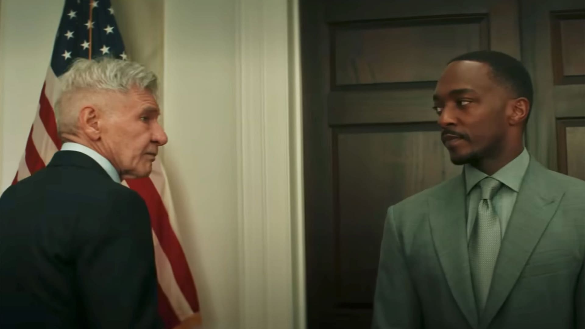 Harrison Ford con Anthony Mackie