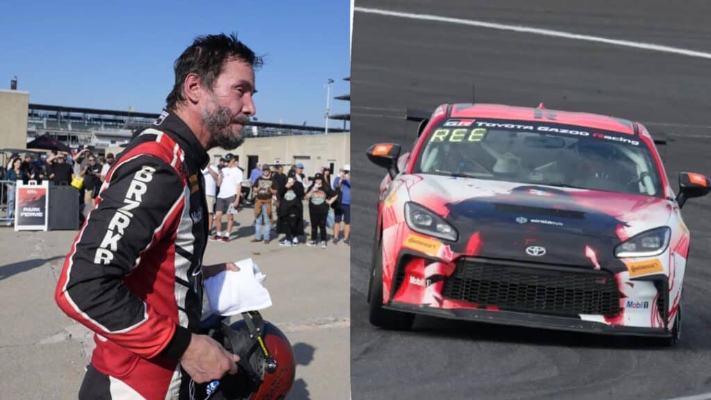 ¿Se olvida de Hollywood? Keanu Reeves debuta como piloto de carreras y sale de la pista
