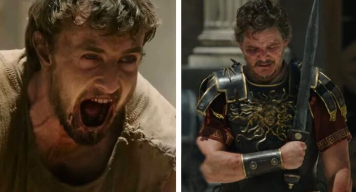Gladiador 2 peleas Paul Mescal y Pedro Pascal