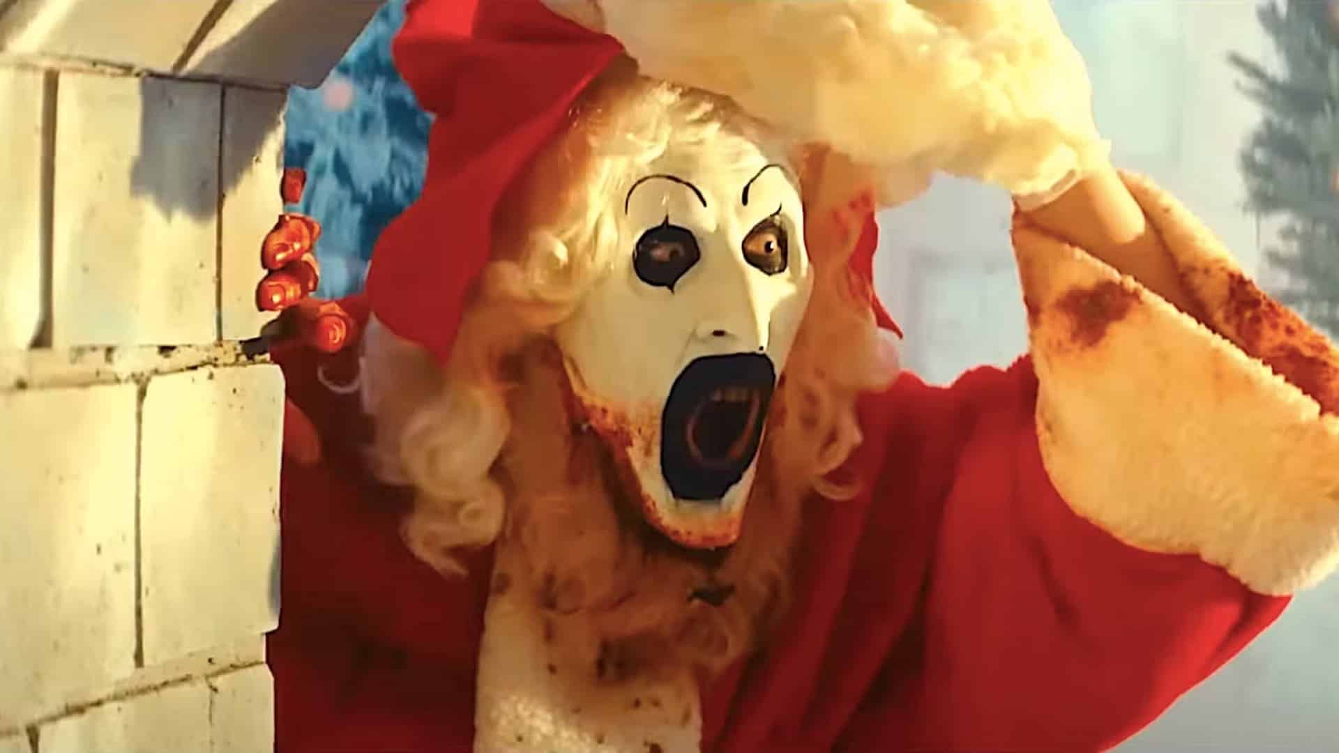 Terrifier 3 Art the Clown como Santa Claus