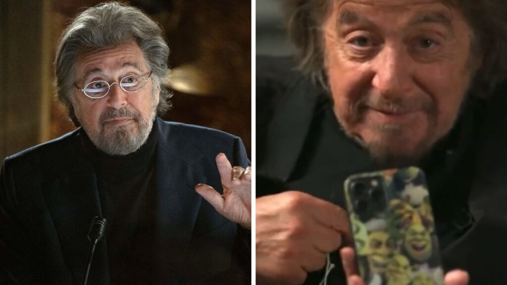 ¿Por qué Al Pacino tiene una funda de Shrek?