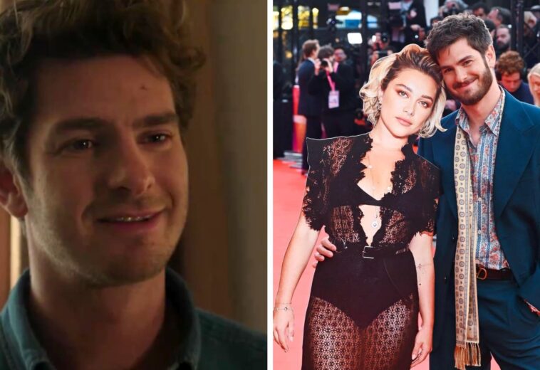 ¿Acartonada? Así lució Florence Pugh con Andrew Garfield en su nueva premiere