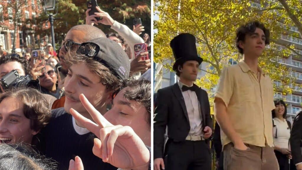 VIDEO: Timothée Chalamet aparece en… ¿un concurso de dobles suyos?