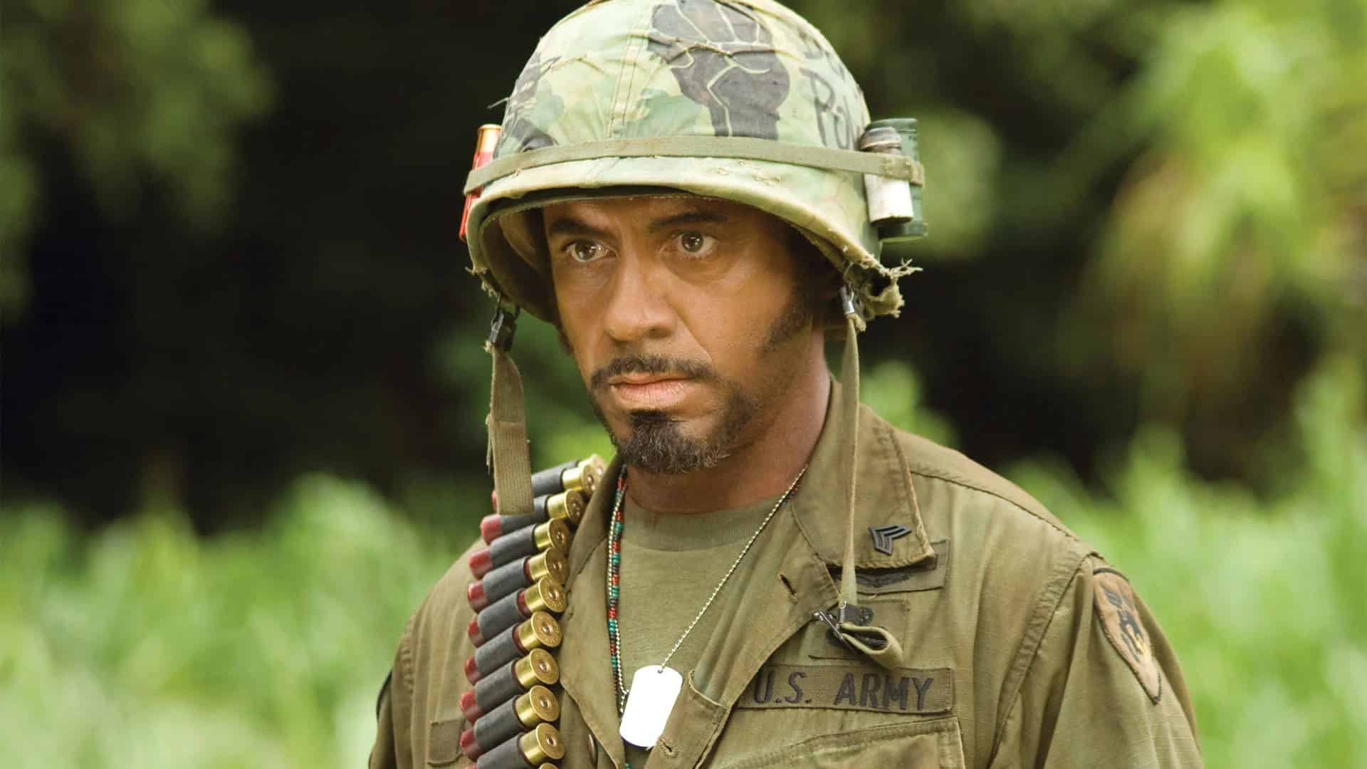 Robert Downey Jr. en Tropic Thunder