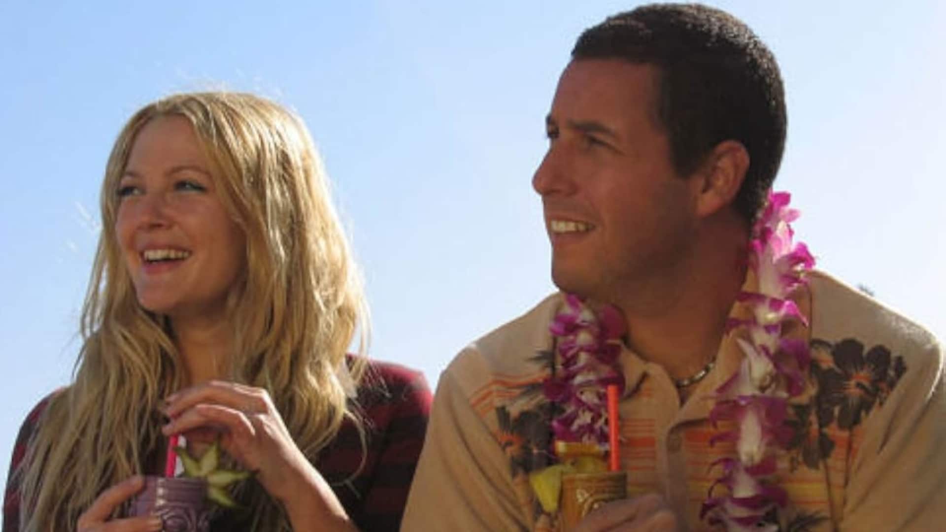 Adam Sandler y Drew Barrymore hijas película 