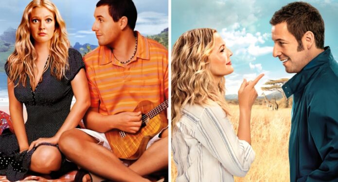 Drew Barrymore y Adam Sandler