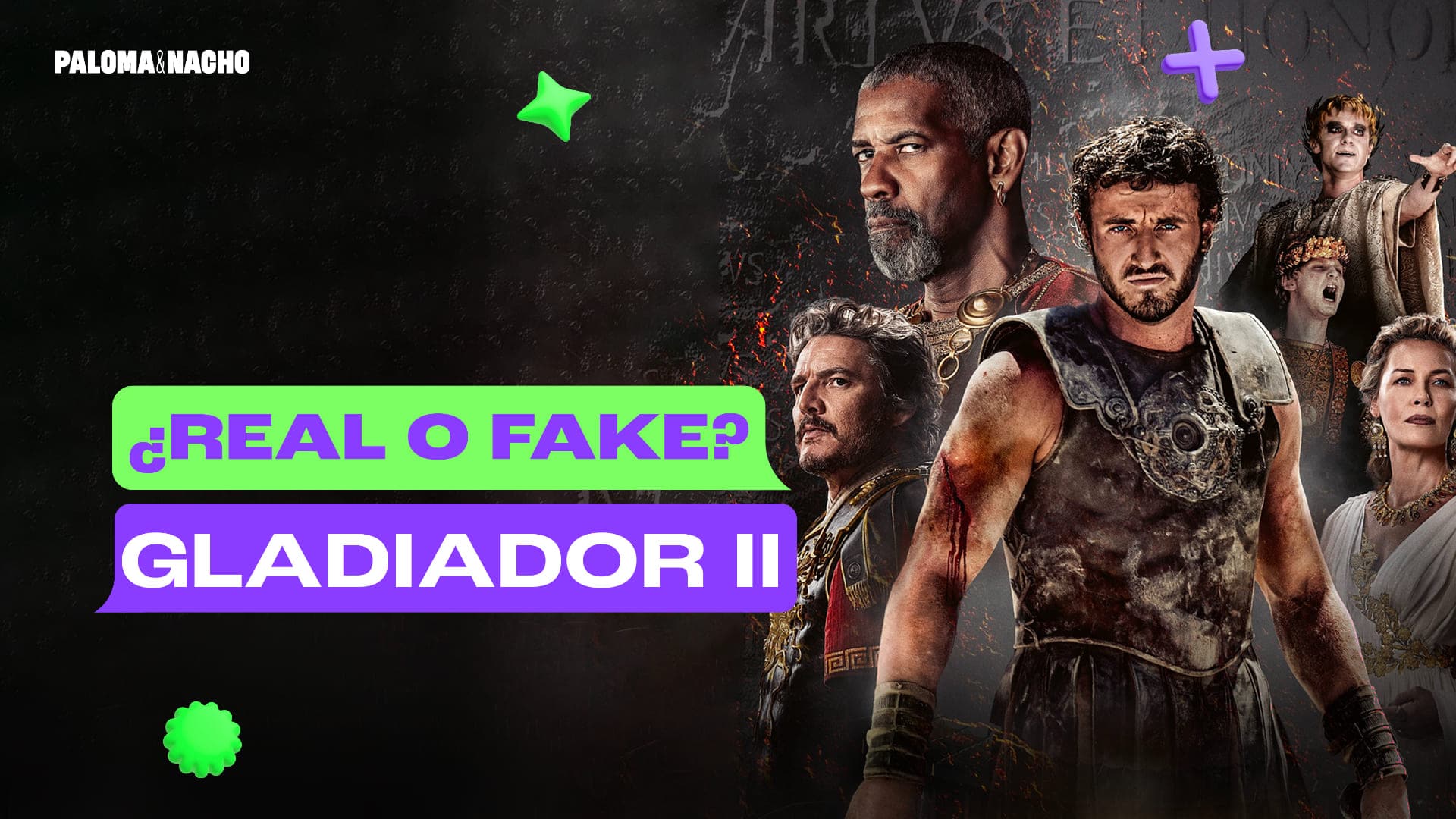 Gladiador 2 qué es real y qué es fake