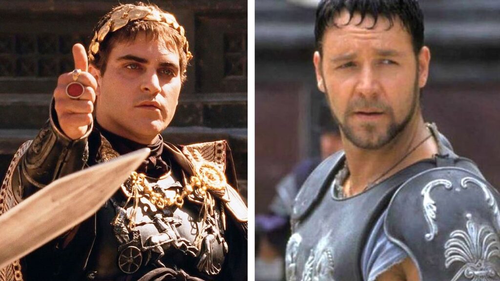¿Poco profesional? Ridley Scott revela enojo de Russell Crowe con Joaquin Phoenix