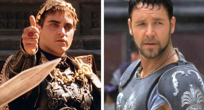 Gladiador Joaquin Phoenix y Russell Crowe