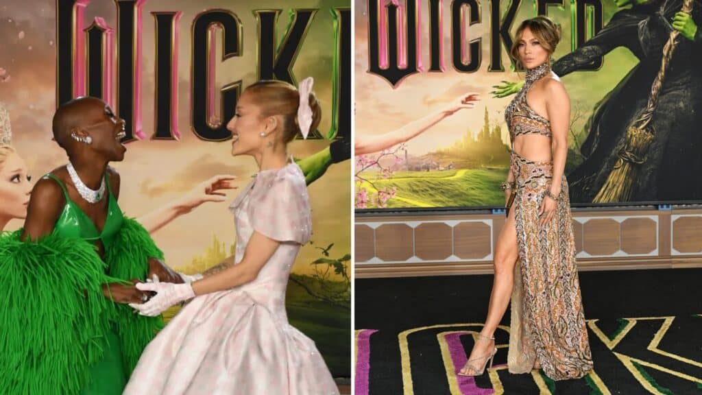 Wicked: Alfombra roja en la premiere, con Ariana Grande y Cynthia Erivo