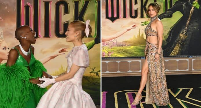 Wicked: Alfombra roja en la premiere, con Ariana Grande y Cynthia Erivo