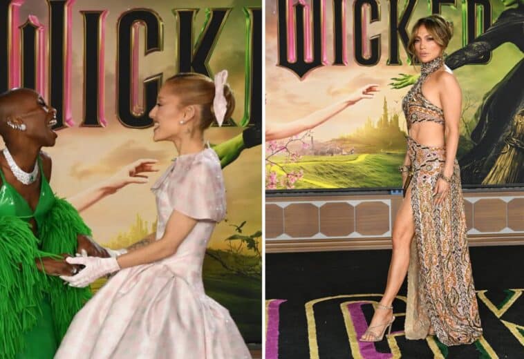 Wicked: Alfombra roja en la premiere, con Ariana Grande y Cynthia Erivo