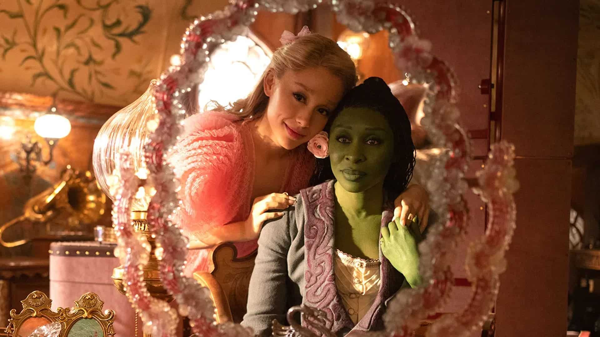 glinda y elphaba al espejo